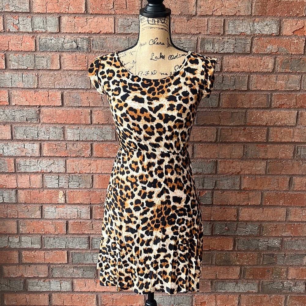 Mini Leopard Skater Dress (XL) - Picture 2 of 5